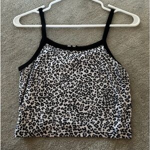 Brandy Melville cheeta print tank top